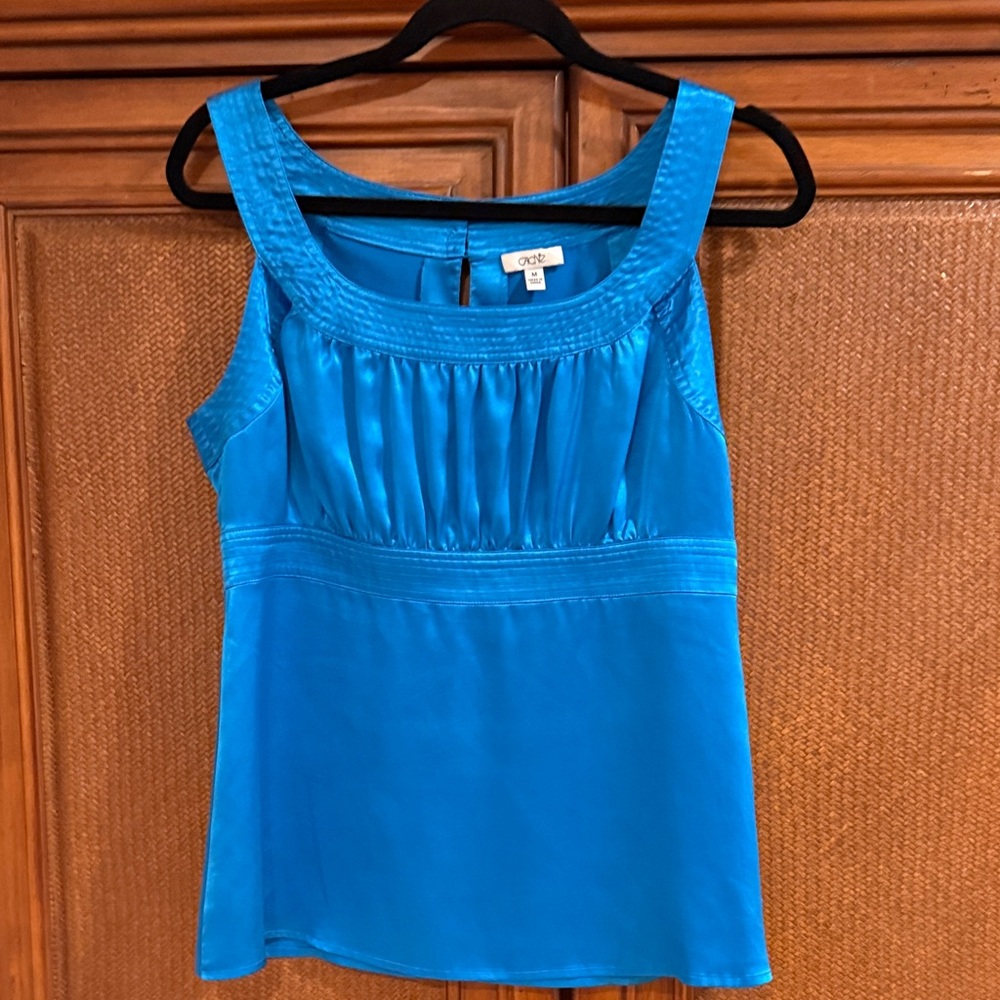 Vibrant Blue Sleeveless Blouse